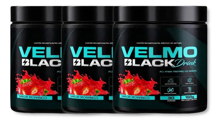Velmo Black Drink - Suplemento Natural - Promoção Exclusiva + Frete Grátis